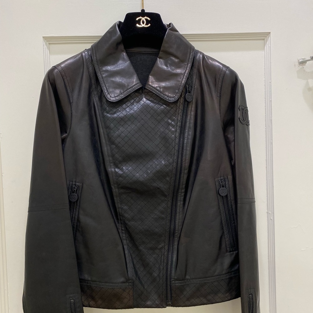 Chanel Black Leather Jacket- New with Tags